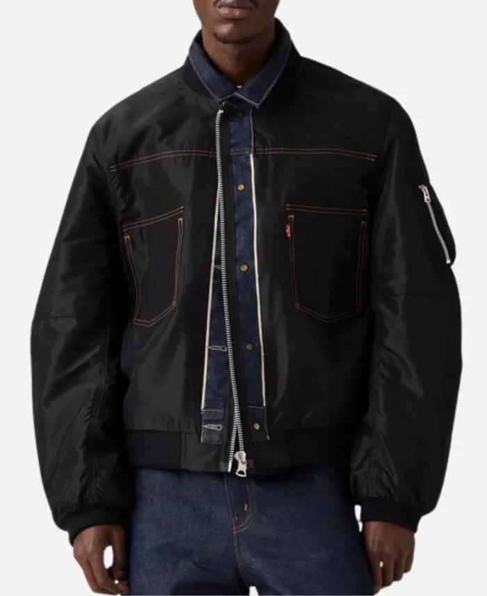 Levi’s x Sacai Men’s Denim x Nylon Twill Reversible Blouson Jacket
