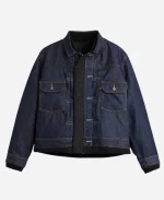 Levi’s x Sacai Men’s Denim x Nylon Twill Reversible Blouson Jacket For Sale