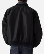 Levi’s x sacai Men’s Denim x Nylon Twill Reversible Blouson Black And Blue Bomber Jacket
