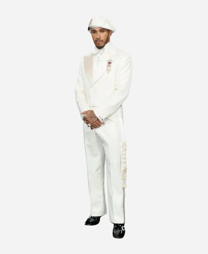 Lewis Hamilton Met Gala 2025 White Suit For Sale