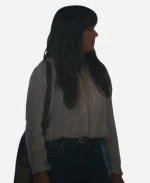 Linda Cardellin Movie Nonnas 2025 Olivia Striped Shirt