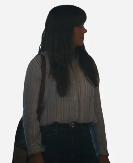 Linda Cardellin Movie Nonnas 2025 Olivia Striped Shirt