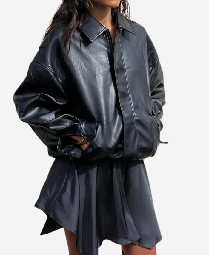 Lioness Kenny Black Bomber Jacket