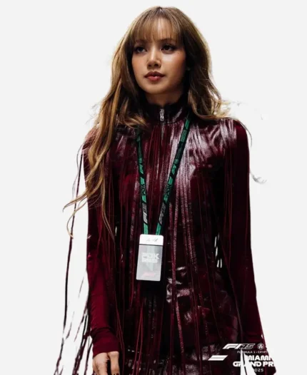 Lisa Stuns F1 Miami Grand Prix 2025 Leather Fringe Vest