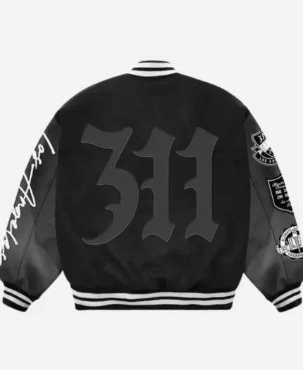 Los Angeles California Ultimate Fighting Championship 311 Unisex Black Wool Varsity Jacket