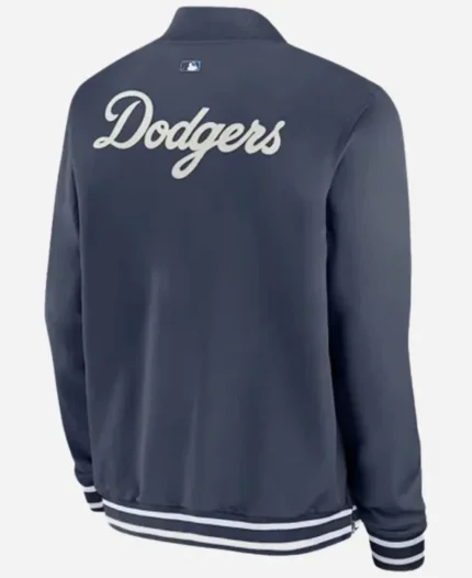 Los Angeles Dodgers Authentic Collection City Connect Full-Zip Bomber Navy Jacket