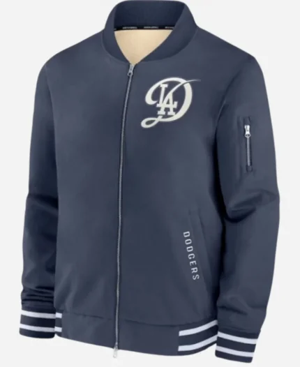 Los Angeles Dodgers Navy City Connect Bomber Jacket