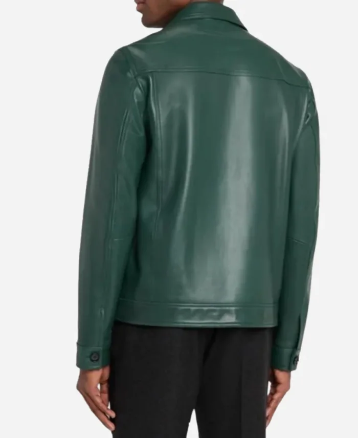 Luke Bryan American Idol S23 Green Leather Jacket