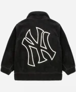 MLB 2025 New York Yankees Black Sherpa Jacket