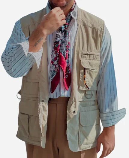 Maanuv Thiara Prime Target S01 Beige Cotton Vest