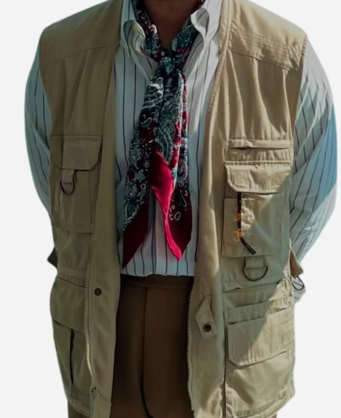 Maanuv Thiara TV-Series Prime Target 2025 Dr. Charan Nathoo Beige Cotton Vest