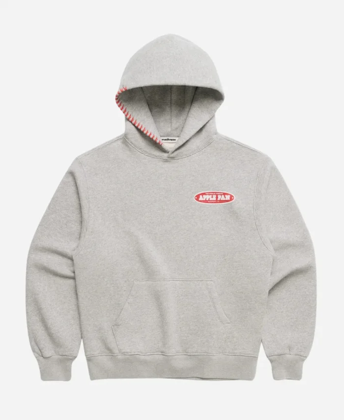 Madhappy Apple Pan Pie Grey Fleece Hoodie