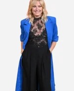Malin Akerman Novocaine Suede Leather Coat