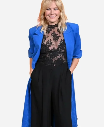Malin Akerman Novocaine Suede Leather Coat