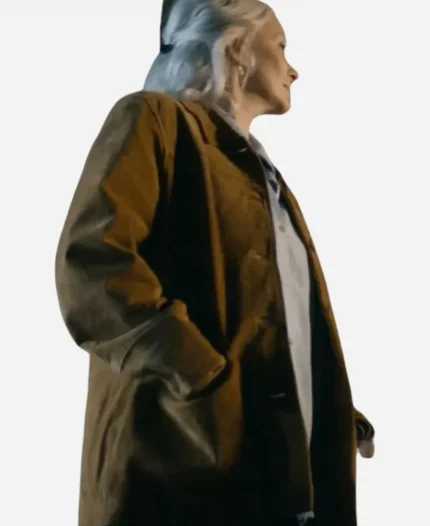 Man with No Past 2025 Charlotte Weston Brown Leather Jacket