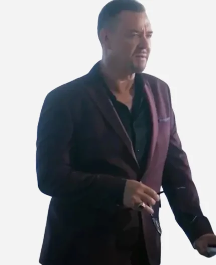 Man with No Past 2025 Marton Csokas Maroon Suit