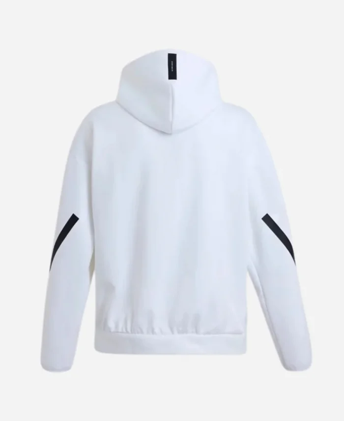 Manchester United Adidas Z.N.E. Full Zip White Hoodie