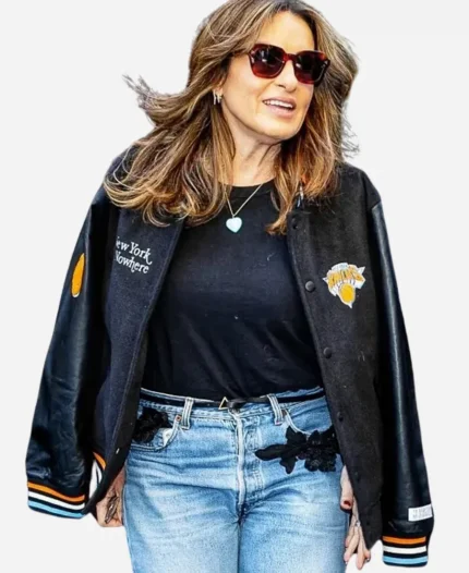 Mariska Hargitay Knicks Playoff Game Jacket