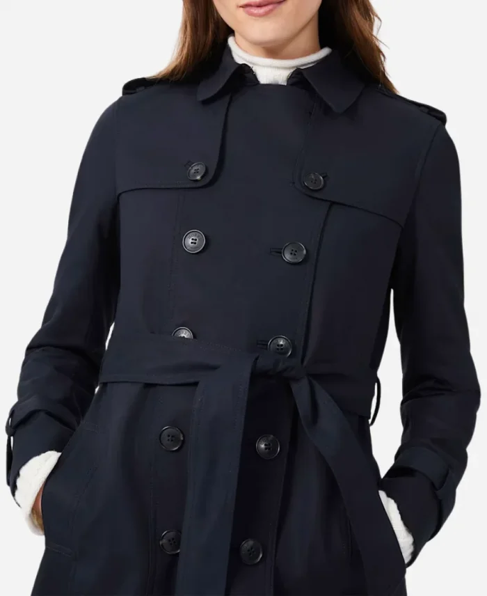 Martha Plimpton Prime Target Cotton Black Coat