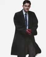 Marty Supreme 2025 Timothee Chalamet Black Trench Coat