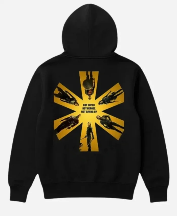 Marvel Studios Thunderbolts 2025 Black Merch Hoodie
