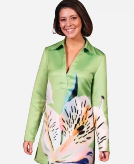 Masterchef AU S03 Sofia Klevin Green Floral Print Dress