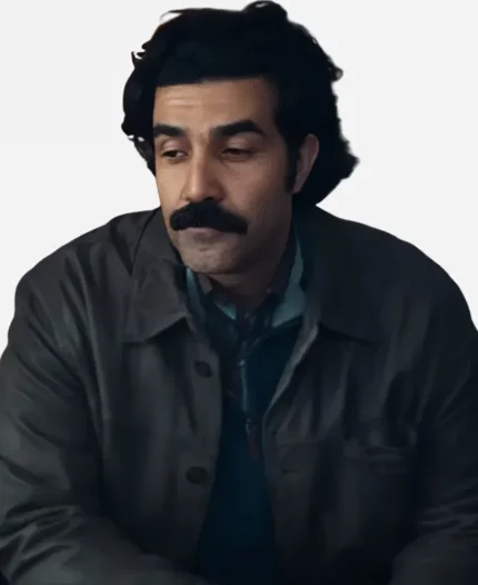 Matt Bowen TV Series The Better Sister 2025 Bobby Naderi Grey Leather Jacket