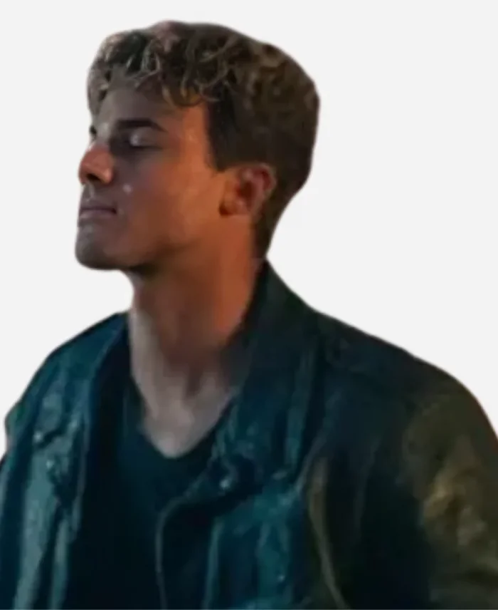 Matthew Broome Movie My Fault London 2025 Nick Black Leather Jacket