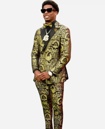 Matthew Golden 2025 NFL Draft Red Carpet Suit