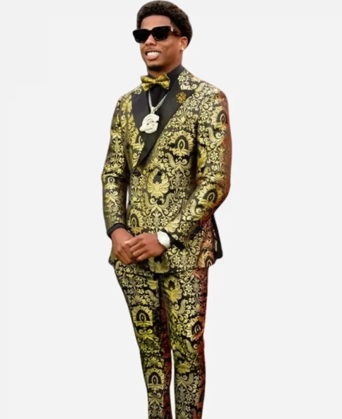 Matthew Golden 2025 NFL Draft Red Carpet Suit