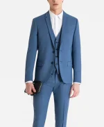 Men’s 3 Piece Formal Blue Suit