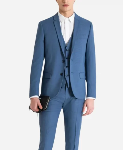 Men’s 3 Piece Formal Blue Suit