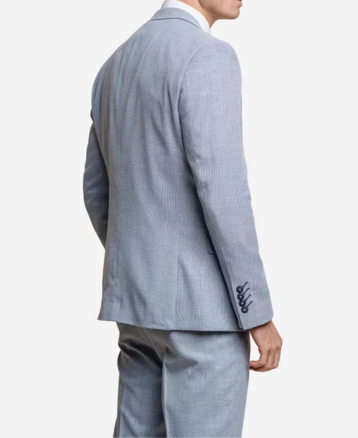 Men's Aqua Blue 3 Piece Suit