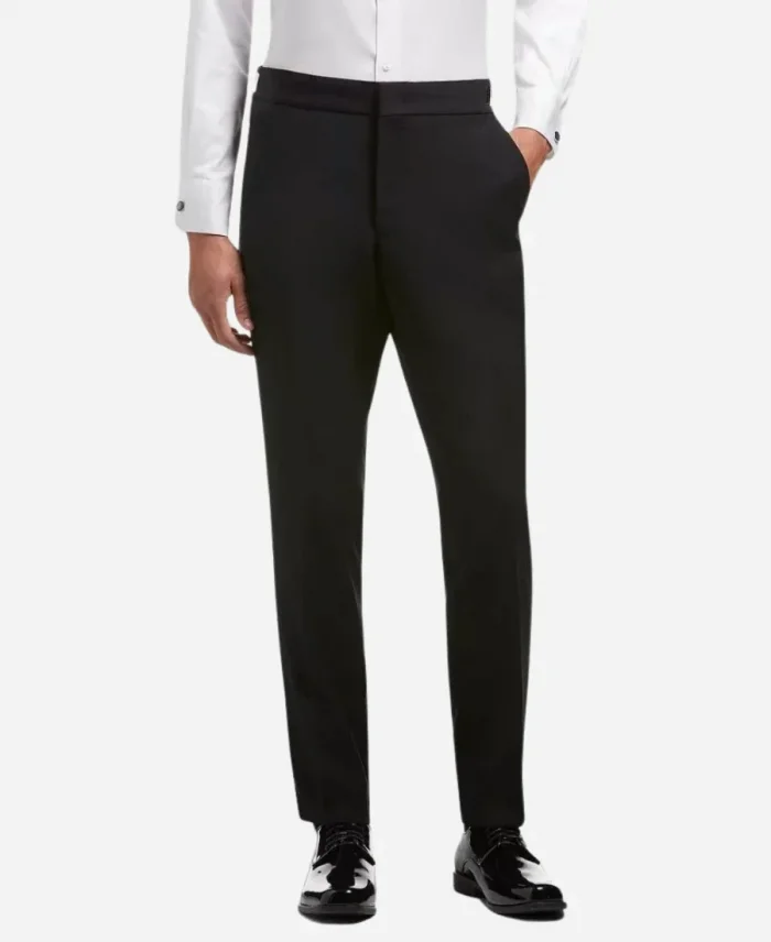 Men's Black Purple Three Piece Suit