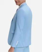 Men's Classic Three Piece Light Blue Suit