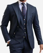 Men's Formal 3 Piece Navy Wedding Suit