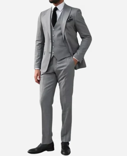 Men's Formal Light Grey Suit
