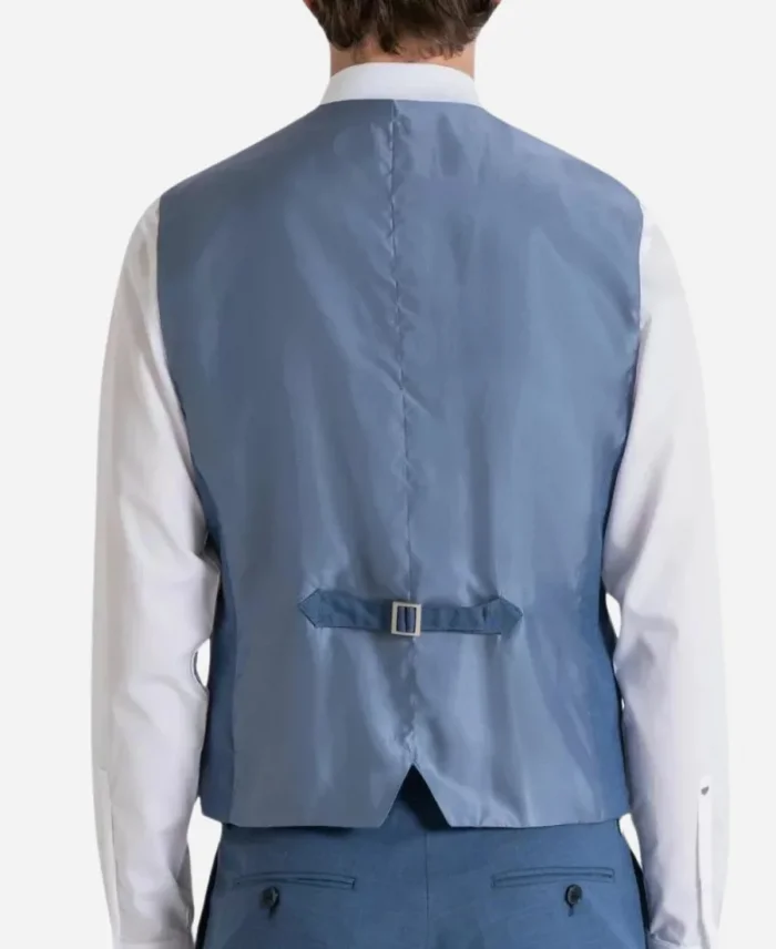 Men’s Formal Three Piece Blue Wedding Suit For Sale