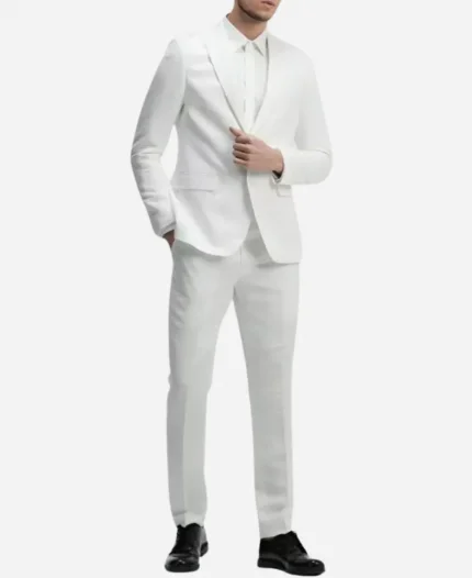 Men's Formal White Tuxedo Suit
