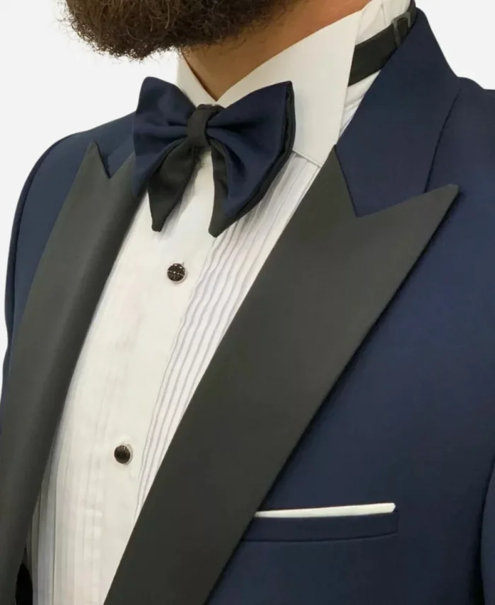Men's Navy Slim Fit Two Piece Tuxedo Suit