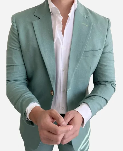 Men's Sage Green 2 Piece Suit