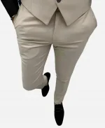 Men’s Three Piece Beige Wedding Prom Suit For Sale
