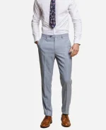 Men's Three Piece Formal Aqua Blue Suit
