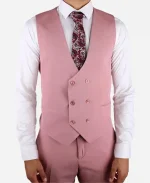 Men's Three Piece Pink Suit