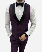 Men's Three Piece Purple Tuxedo Suit