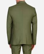 Men's Three Piece Slim Fit Olive Green Tuxedo Suit For Sale