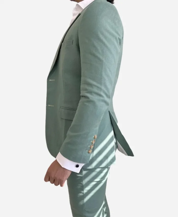 Men's Two Piece Formal Sage Green Suit