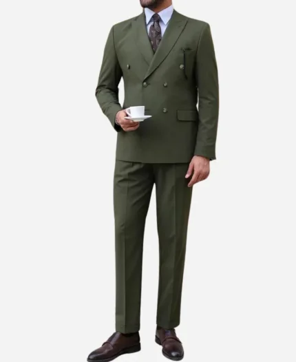 Men's Two Piece Green Suit