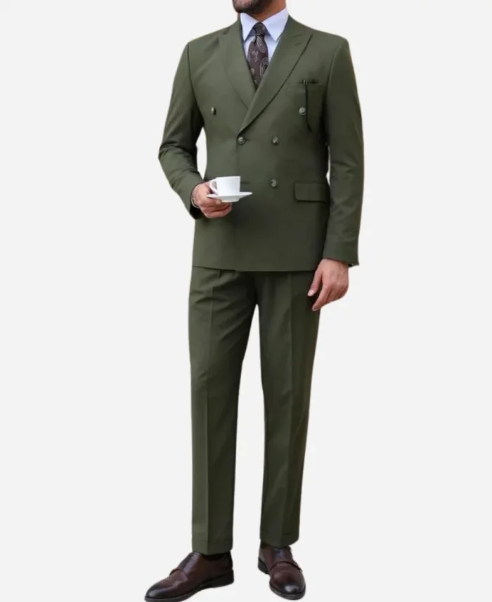 Men's Two Piece Green Suit