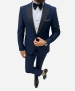 Men's Two Piece Navy Tuxedo Suit
